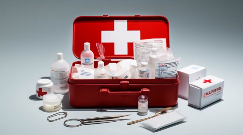 Obligatory equipment of a first aid kit